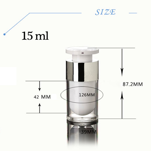 15ml 30ml 50ml New Foundation Bottle Packaging PET Material Fashion Wholesale Acrylic airless pump bottle