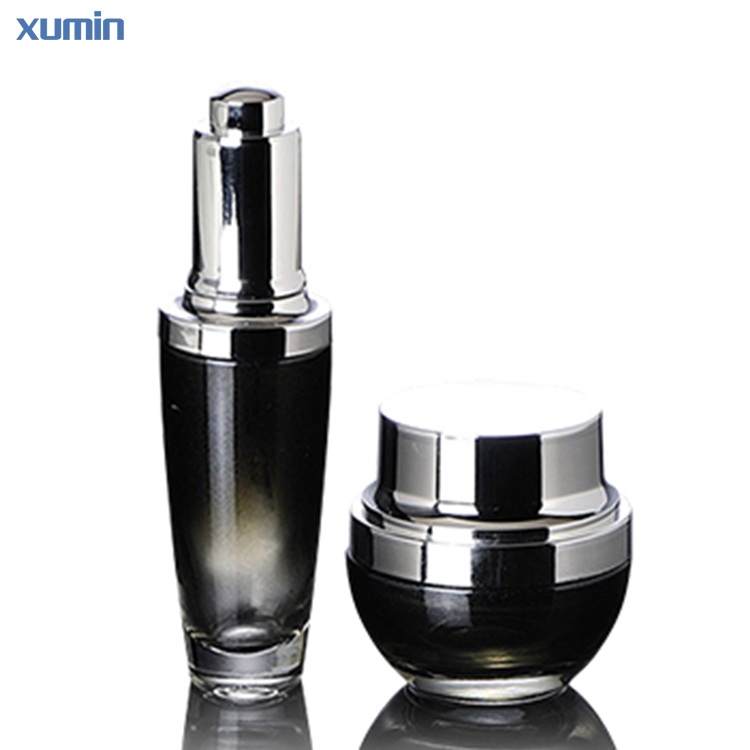 Luxury Push Button Wholesale Cosmetic Packaging cream container Serum Bottle
